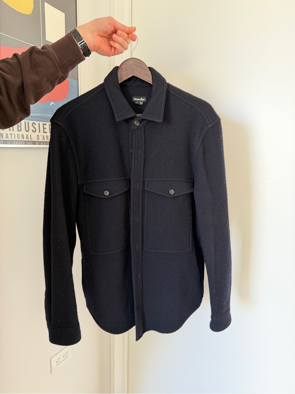 Steven Alan Boiled Wool Shirt Jacker